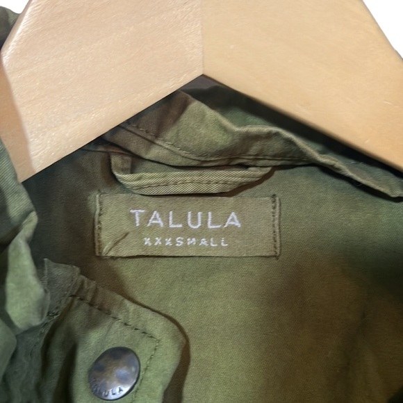 Aritzia Talula Trooper Jacket in Olive Green with a Tie Dye Wash SIze XXXS - Picture 5 of 8